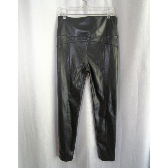 David Lerner X Evereve Faux Leather Pants Womens L Black Skinny‎ - Picture 11 of 11